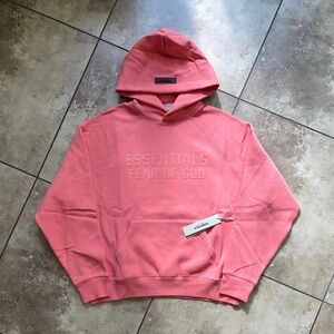 Essentials Fear Of God Coral Hoodie Size XL